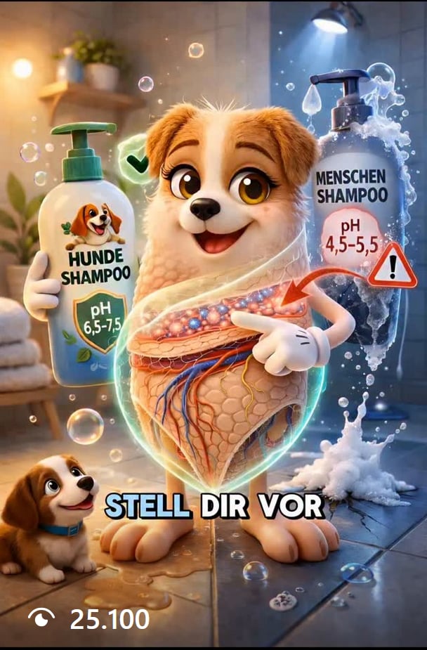 Hundeshampoo vs. Menschenshampoo